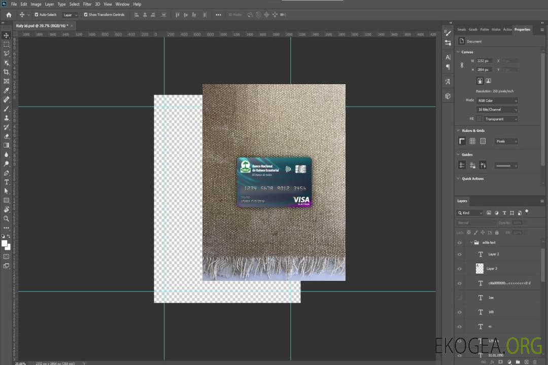 Guinée équatoriale Banque nationale visa carte électronique photolook avant template Guinée équatoriale Banque nationale visa carte électronique photolook avant template